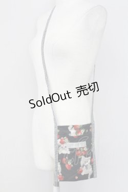 画像1: alcali / 青木美沙子コラボ ノベルティサコッシュ  ブラック T-25-08-06-042-LO-BG-SA-ZT