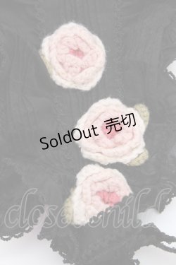 画像4: PINK HOUSE / ローズモチーフ付きヘッドドレス  ブラック T-25-08-06-043-LO-AC-SA-ZT
