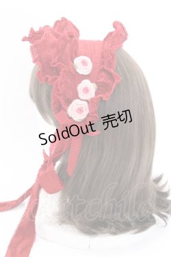 画像2: PINK HOUSE / ローズモチーフ付きヘッドドレス  ワイン T-25-08-06-044-LO-AC-SA-ZT