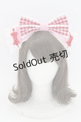 Angelic Pretty / ギンガムシャーベットカチューシャ  アカ×ピンク T-25-08-06-047-AP-AC-SA-ZI