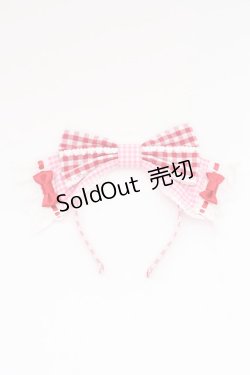 画像2: Angelic Pretty / ギンガムシャーベットカチューシャ  アカ×ピンク T-25-08-06-047-AP-AC-SA-ZI