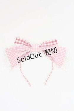 画像3: Angelic Pretty / ギンガムシャーベットカチューシャ  アカ×ピンク T-25-08-06-047-AP-AC-SA-ZI