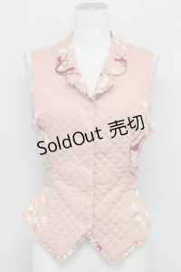 PINK HOUSE / 秋桜ブーケリボンベスト  ピンク T-25-08-06-006-LO-TO-SA-ZI