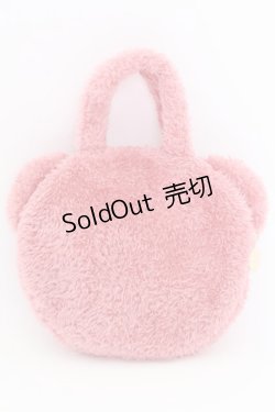 画像2: Maison de FLEUR / ピンくまニアトートバッグ  ダークピンク T-25-08-06-050-LO-BG-SA-ZI