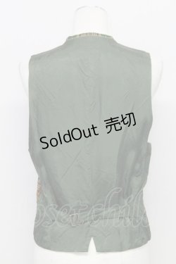 画像2: PINK HOUSE / フラワー刺繍チェックベスト  グリーンＸブラウン T-25-08-06-012-LO-TO-SA-ZI