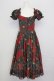 画像2: Selkie / Eden Garden Party Dress S 黒Ｘ赤 T-25-08-06-015-LO-OP-SA-ZT (2)