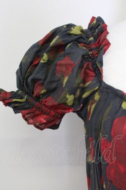 画像3: Selkie / Eden Garden Party Dress S 黒Ｘ赤 T-25-08-06-015-LO-OP-SA-ZT