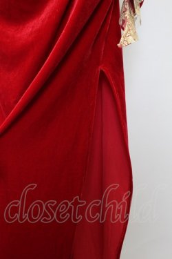 画像4: LACE MADE / 「スペイン野薔薇」コルセットドレス M ゴールドＸ赤 T-25-08-06-016-LO-OP-SA-ZI