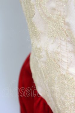 画像10: LACE MADE / 「スペイン野薔薇」コルセットドレス M ゴールドＸ赤 T-25-08-06-016-LO-OP-SA-ZI