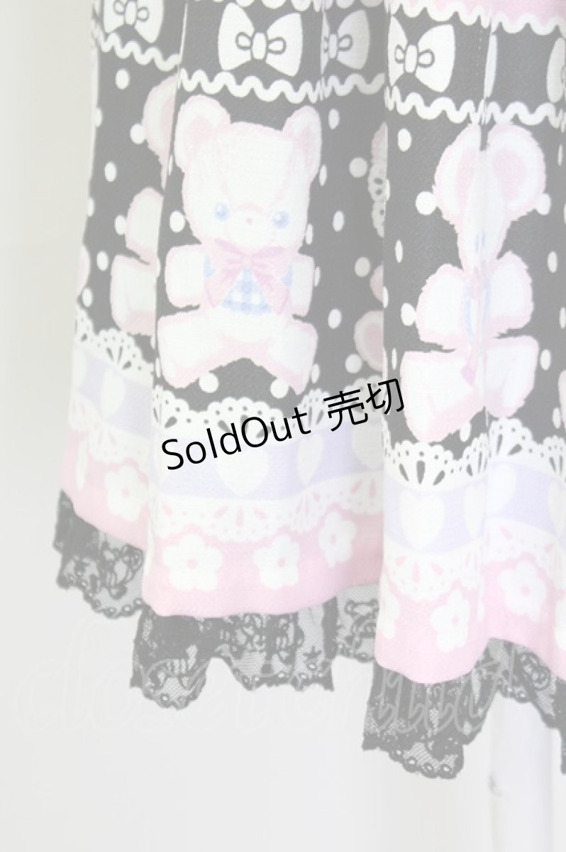 画像4: Angelic Pretty / Fancy Borderジャンパースカート  ブラック T-25-08-06-018-AP-OP-SA-ZI (4)