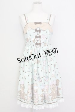 画像1: Angelic Pretty / なかよしジンジャークッキージャンパースカート  ミント T-25-08-06-019-AP-OP-SA-ZI