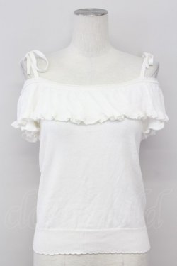 画像1: LODISPOTTO / オフショルトップス  白 T-25-08-09-003-LO-BL-AS-ZT
