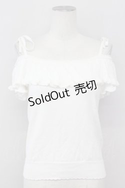 画像1: LODISPOTTO / オフショルトップス  白 T-25-08-09-003-LO-BL-AS-ZT