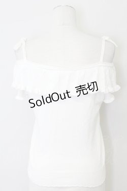 画像2: LODISPOTTO / オフショルトップス  白 T-25-08-09-003-LO-BL-AS-ZT