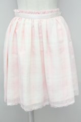 LODISPOTTO / チェックチュールスカート  ピンク T-25-08-09-029-LO-SK-AS-ZT
