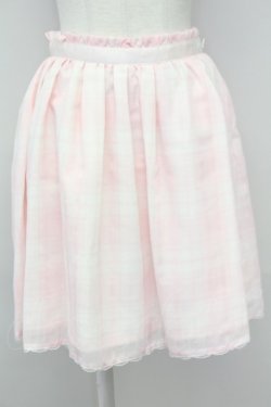 画像1: LODISPOTTO / チェックチュールスカート  ピンク T-25-08-09-029-LO-SK-AS-ZT