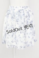 LODISPOTTO / 花柄スカート  オフｘブルー T-25-08-09-032-LO-SK-AS-ZT
