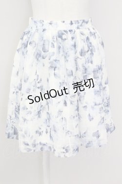 画像1: LODISPOTTO / 花柄スカート  オフｘブルー T-25-08-09-032-LO-SK-AS-ZT