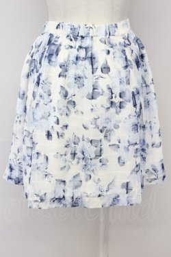 画像2: LODISPOTTO / 花柄スカート  オフｘブルー T-25-08-09-032-LO-SK-AS-ZT