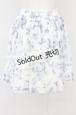 画像2: LODISPOTTO / 花柄スカート  オフｘブルー T-25-08-09-032-LO-SK-AS-ZT