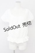 LODISPOTTO / オフショルトップス  白 T-25-08-09-007-LO-BL-AS-ZT492