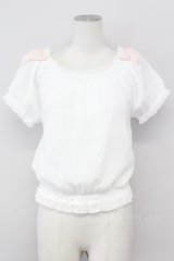 LODISPOTTO / オフショルトップス  黒ｘ白 T-25-08-09-010-LO-BL-AS-ZT