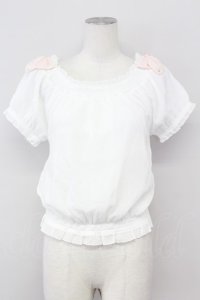 LODISPOTTO / オフショルトップス  黒ｘ白 T-25-08-09-010-LO-BL-AS-ZT492