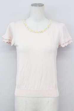 画像1: LODISPOTTO / ビジュートップス  ピンク T-25-08-09-011-LO-TO-AS-ZT