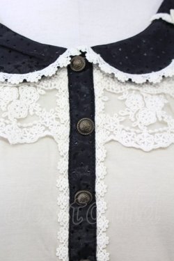 画像4: axes femme / リボンプルオーバー  オフｘ黒 T-25-08-09-013-AX-TO-HR-ZT492