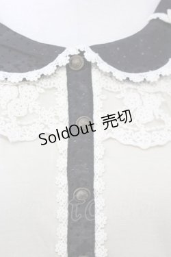 画像4: axes femme / リボンプルオーバー  オフｘ黒 T-25-08-09-013-AX-TO-HR-ZT492