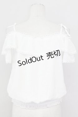 画像2: LODISPOTTO / オフショルトップス  白 T-25-08-09-002-LO-BL-AS-ZT