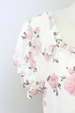 画像3: LODISPOTTO / シフォン花柄ワンピース  白ｘピンク T-25-08-09-016-LO-OP-AS-ZT