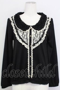画像1: axes femme / トップス  黒 T-25-08-10-001-AX-TO-AS-ZT