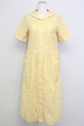 Jane Marple Dans Le Salon /Flower laceマリンカラードレス M イエロー T-25-08-10-019-JM-OP-SZ-ZT