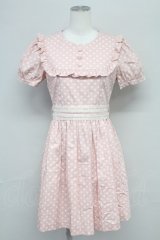 MILK /バブルDotワンピース  ピンク T-25-08-10-021-ML-OP-AS-ZT