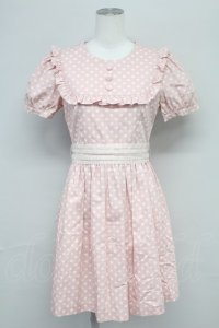 MILK /バブルDotワンピース  ピンク T-25-08-10-021-ML-OP-AS-ZS