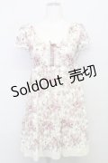 axes femme / 花柄レースチュニック  オフ T-25-08-10-023-AX-OP-HR-ZS