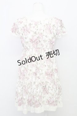 画像2: axes femme / 花柄レースチュニック  オフ T-25-08-10-023-AX-OP-HR-ZS