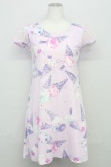 MILK / ICE CREAMワンピース  ピンク T-25-08-10-024-ML-OP-AS-ZT