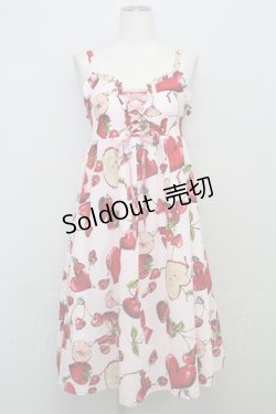 画像1: MILK / ラブベリーキャミドレス  ピンク T-25-08-10-026-ML-OP-HR-ZS