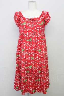 画像1: Jane Marple /マルティプルチェリーワンピース  ピンク T-25-08-10-027-JM-OP-AS-ZT