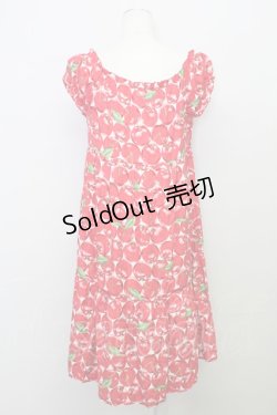 画像2: Jane Marple /マルティプルチェリーワンピース  ピンク T-25-08-10-027-JM-OP-AS-ZS
