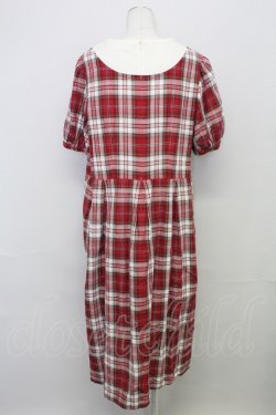 画像2: Jane Marple Dans Le Salon /マドラスチェックレイヤードワンピース  赤 T-25-08-10-028-JM-OP-AS-ZT