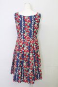 Jane Marple / Strawberry Topiaryドレス  ブルー T-25-08-10-031-JM-OP-AS-ZT
