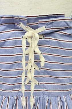 画像3: Jane Marple /Marine Stripe　scallop EMB dress  ブルー T-25-08-10-033-JM-OP-ET-ZT350