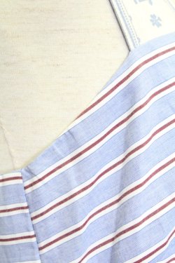 画像5: Jane Marple /Marine Stripe　scallop EMB dress  ブルー T-25-08-10-033-JM-OP-ET-ZT350