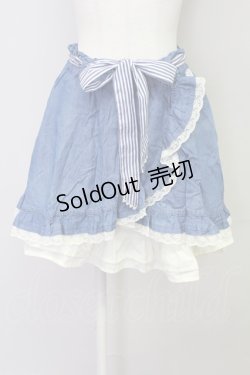 画像1: axes femme / スカート  ブルー T-25-08-10-035-AX-SK-AS-ZS