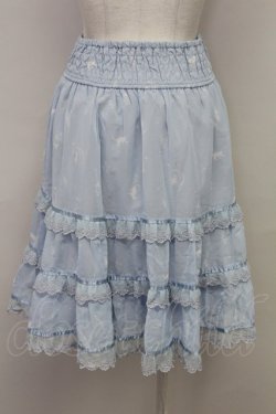 画像2: axes femme / ムーンキャットティアードスカート  サックス T-25-08-10-036-AX-SK-AS-ZT