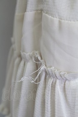 画像3: axes femme / レースティアードスカート  ベージュ T-25-08-10-039-AX-SK-HR-ZS