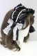 画像2: metamorphose / シフォンヘッドドレス  黒ｘ白 T-25-08-10-040-ME-AC-AS-ZT (2)